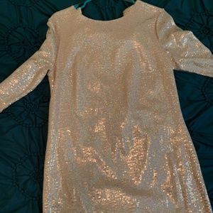 Blush Sequin Dress